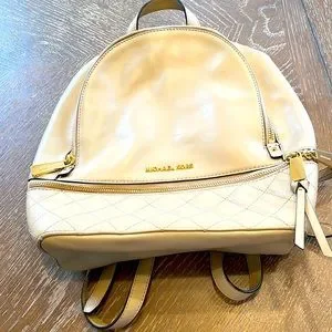 Michael Kors Yellow Quilted Backpack MICHAEL KORS ERIN MEDIUM BACKPACK PEBBLED LEATHER YELLOW  main image 2